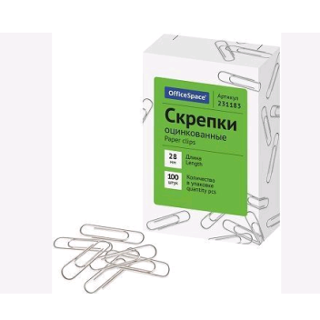 Товар Скрепки OfficeSpace,...