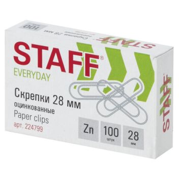Товар Скрепки STAFF, 28мм,...