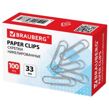 Товар Скрепки BRAUBERG, 33...